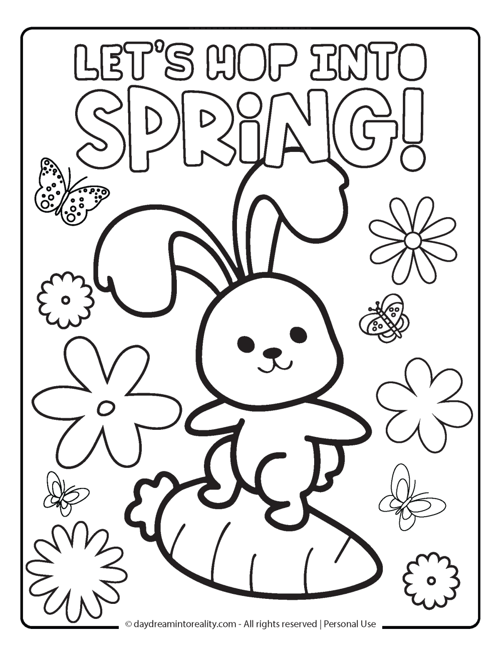 35+ Spring Coloring Pages | Free Pdf Printables! ~ Daydream Into with regard to Free Printable Spring Pictures To Color
