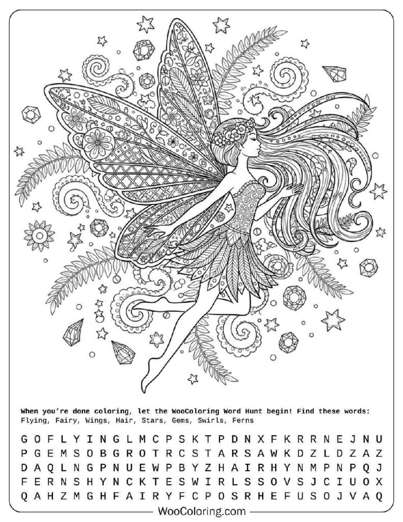 36 Fairy Coloring Pages (Free Pdf To Print) | Woo Coloring pertaining to Free Printable Coloring Pages For Adults Dark Fairies