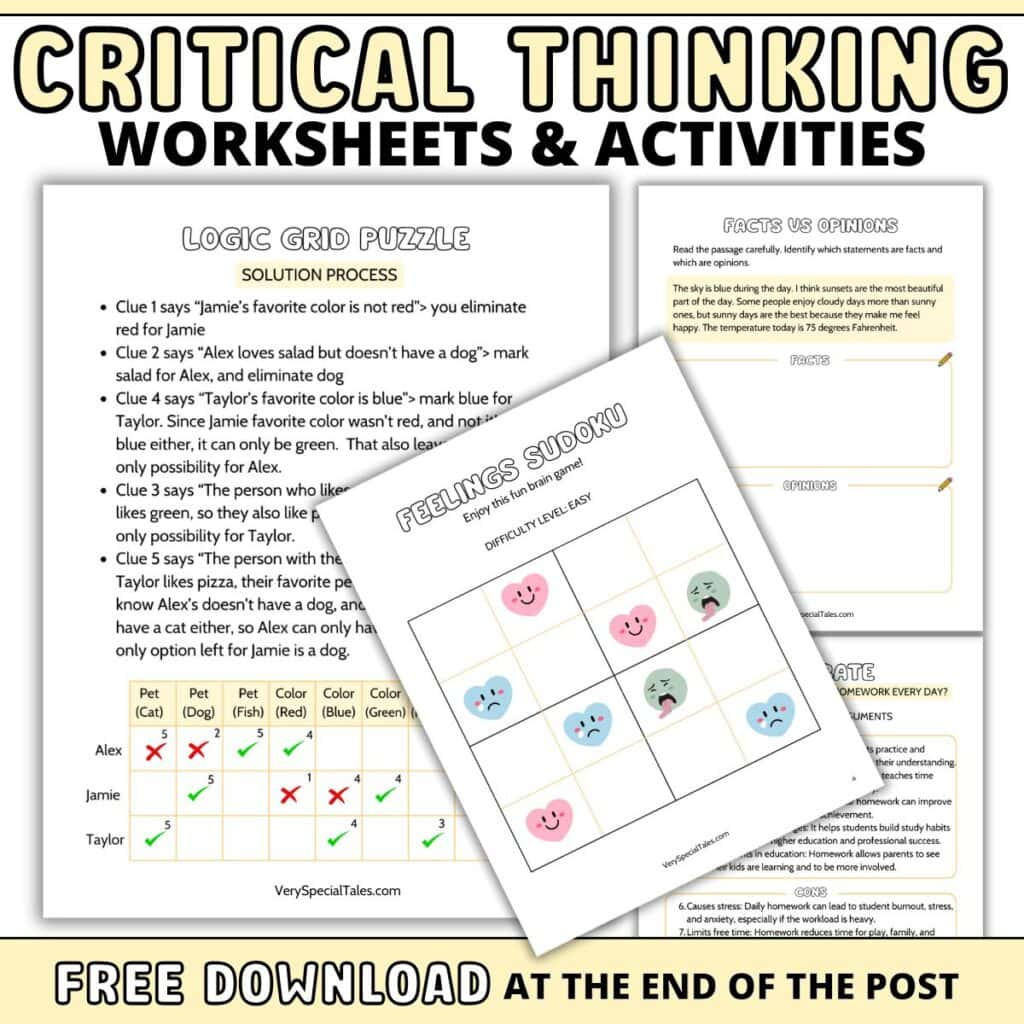 36 Fun Critical Thinking Games And Activities For Kids (Printable with regard to Free Printable Critical Thinking Puzzles