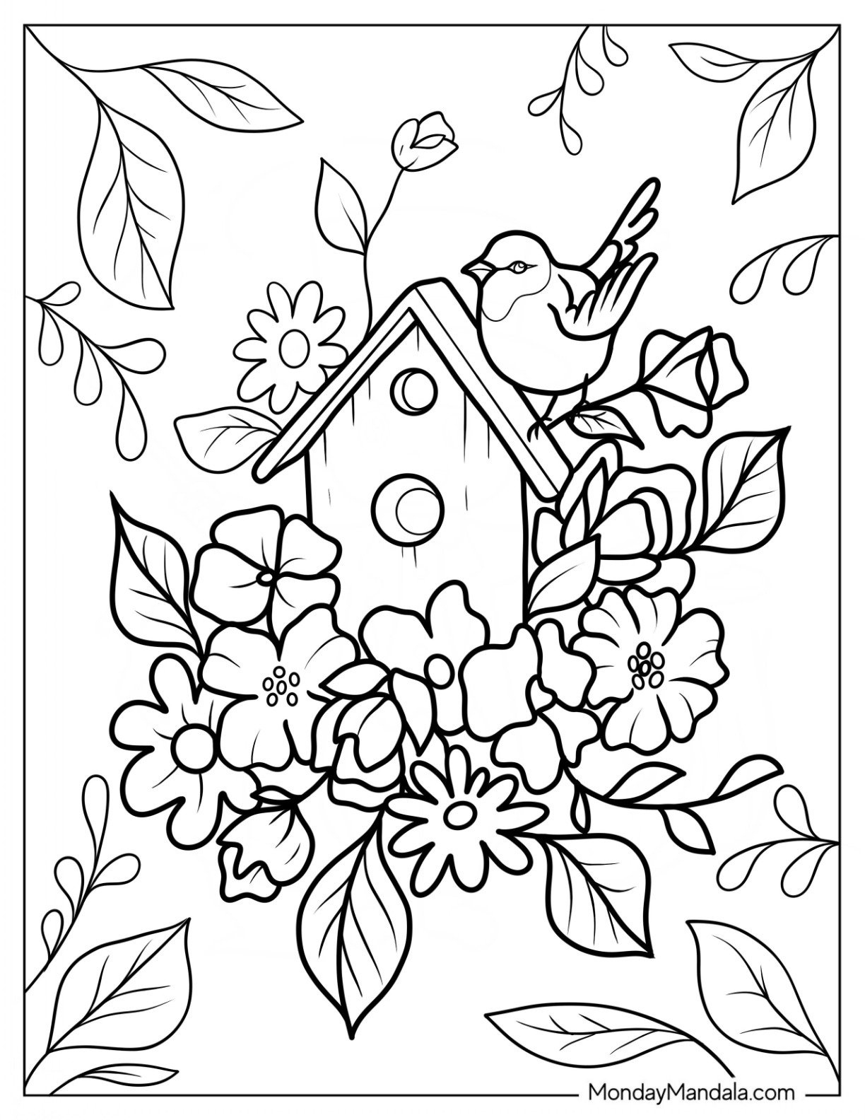 36 Spring Coloring Pages (Free Pdf Printables) pertaining to Free Printable Spring Coloring Pages For Adults