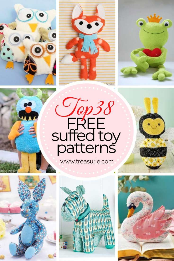 37+ Free Stuffed Animal Patterns To Sew Treasurie intended for Free Printable Stuffed Animal Patterns
