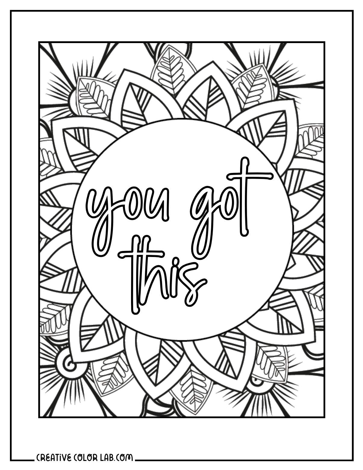 37 Inspirational Quotes Coloring Pages | Positive Pdf Printables for Free Printable Quote Coloring Pages For Adults