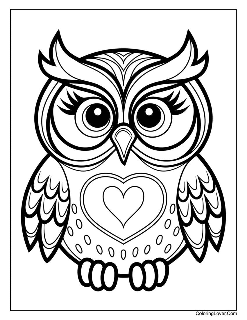 39 Owl Coloring Pages (Free Printables For All Ages) with Free Printable Owl Coloring Sheets