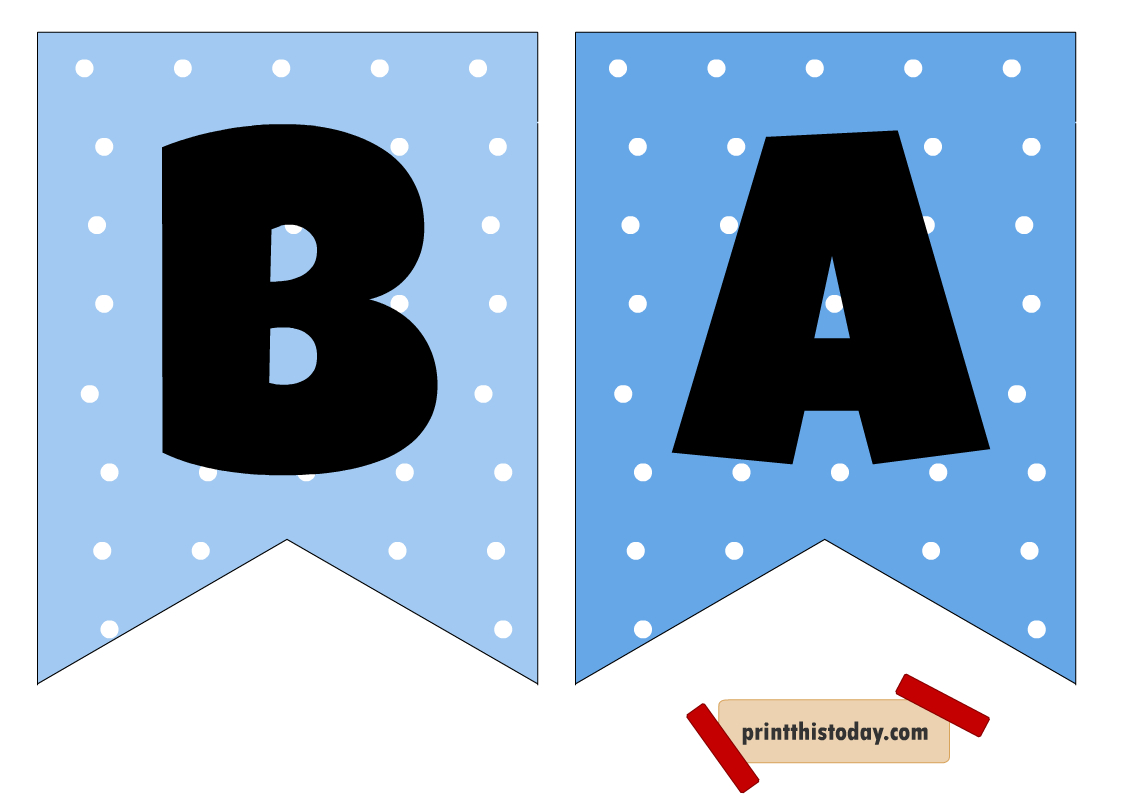 4 Free Printable Cute Baby Shower Banners inside Free Printable Baby Shower Banner Letters
