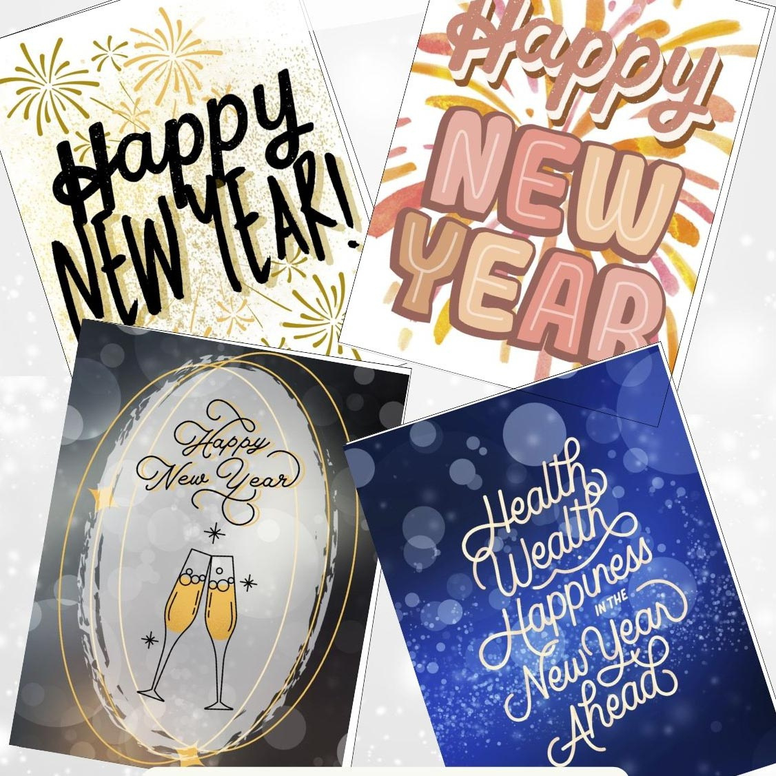 4 Free Printable Happy New Year Cards (For 2025) – Sustain My inside Free Printable Happy New Year Cards
