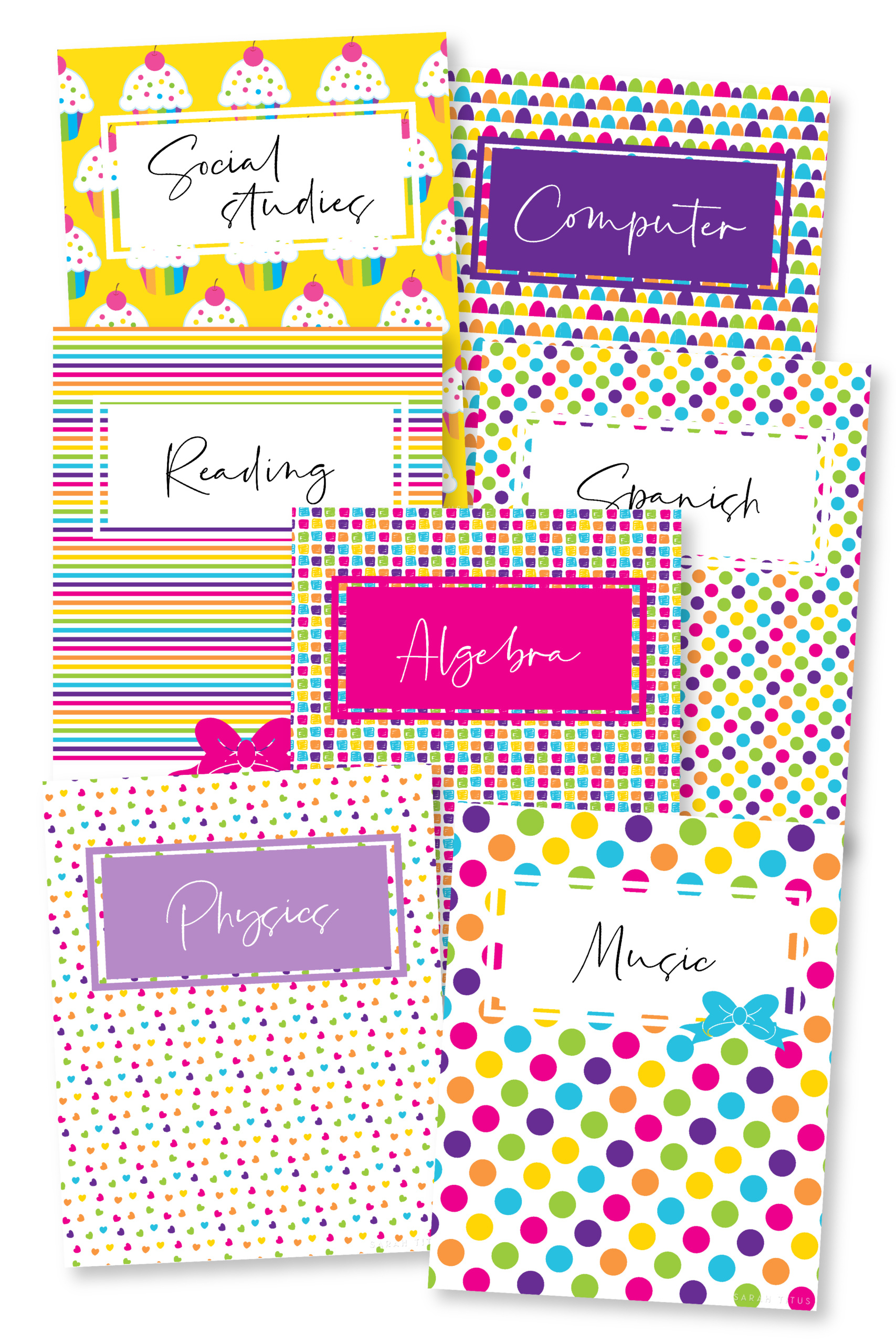 40+ Binder Covers Printables - Sarah Titus - Worksheets Library intended for Free Printable School Binder Covers