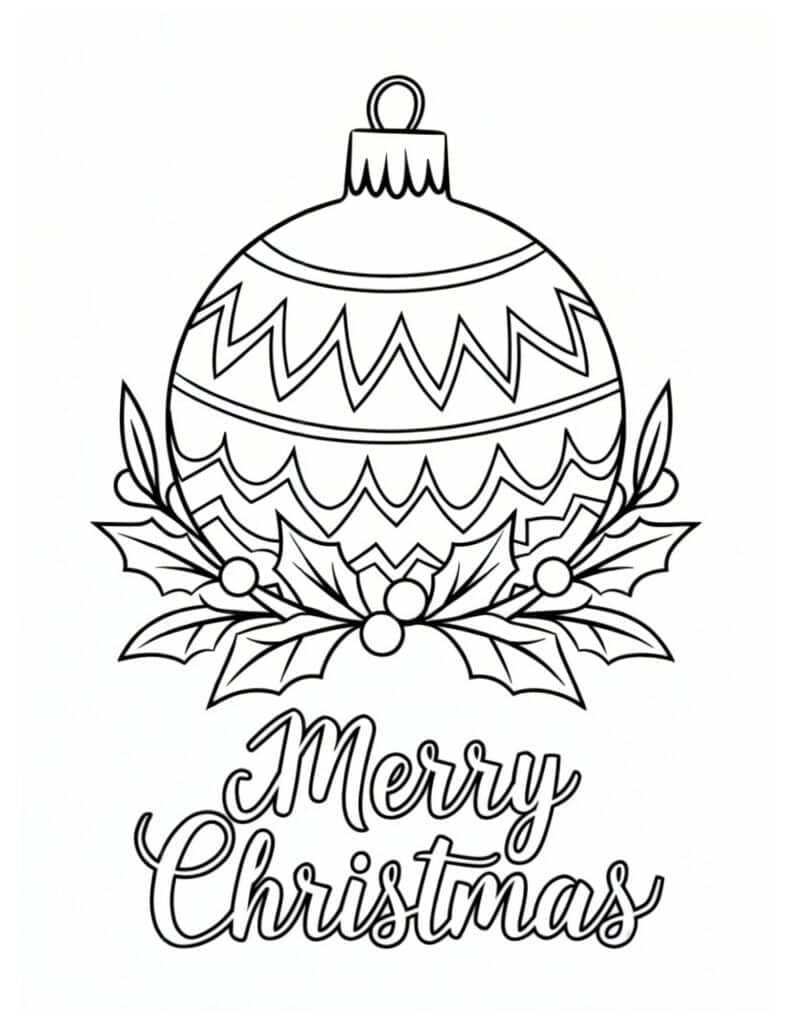 40 Free Printable Christmas Ornament Coloring Pages For Kids with Free Printable Christmas Ornament Coloring Pages