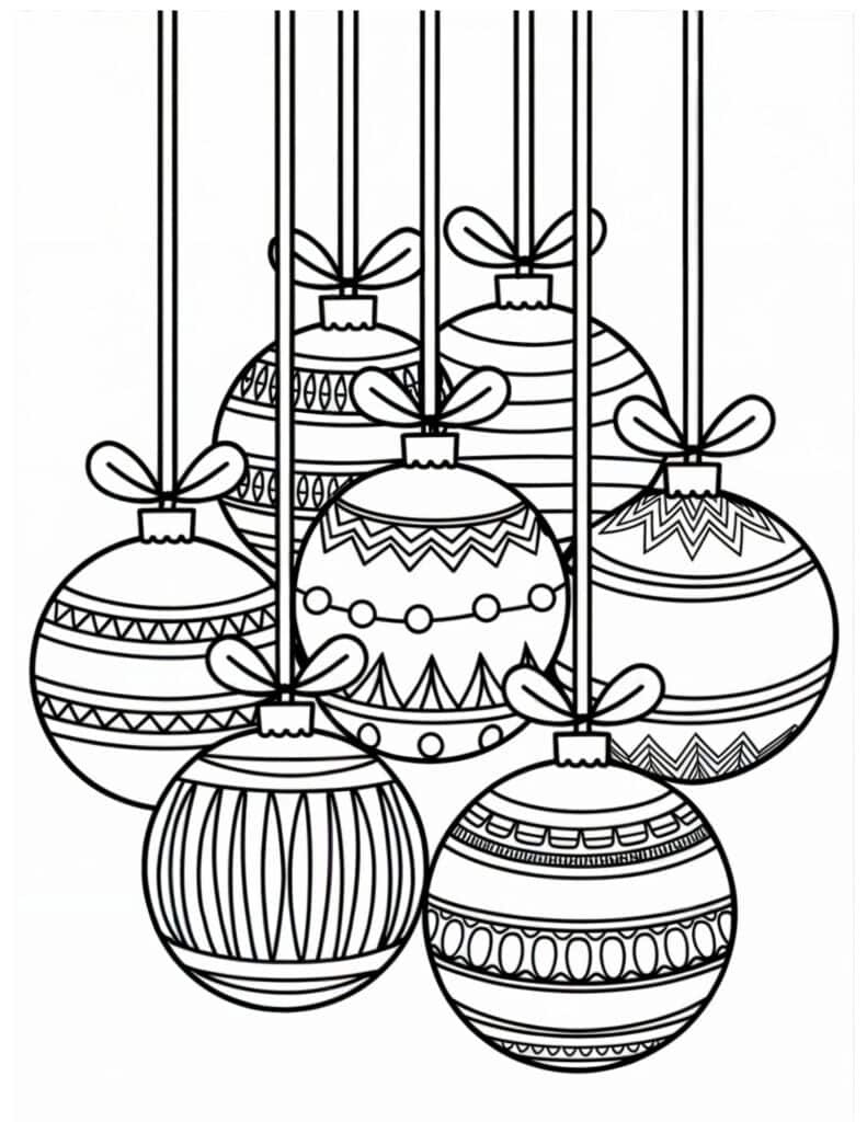 40 Free Printable Christmas Ornament Coloring Pages For Kids with regard to Free Printable Christmas Tree Ornaments To Color
