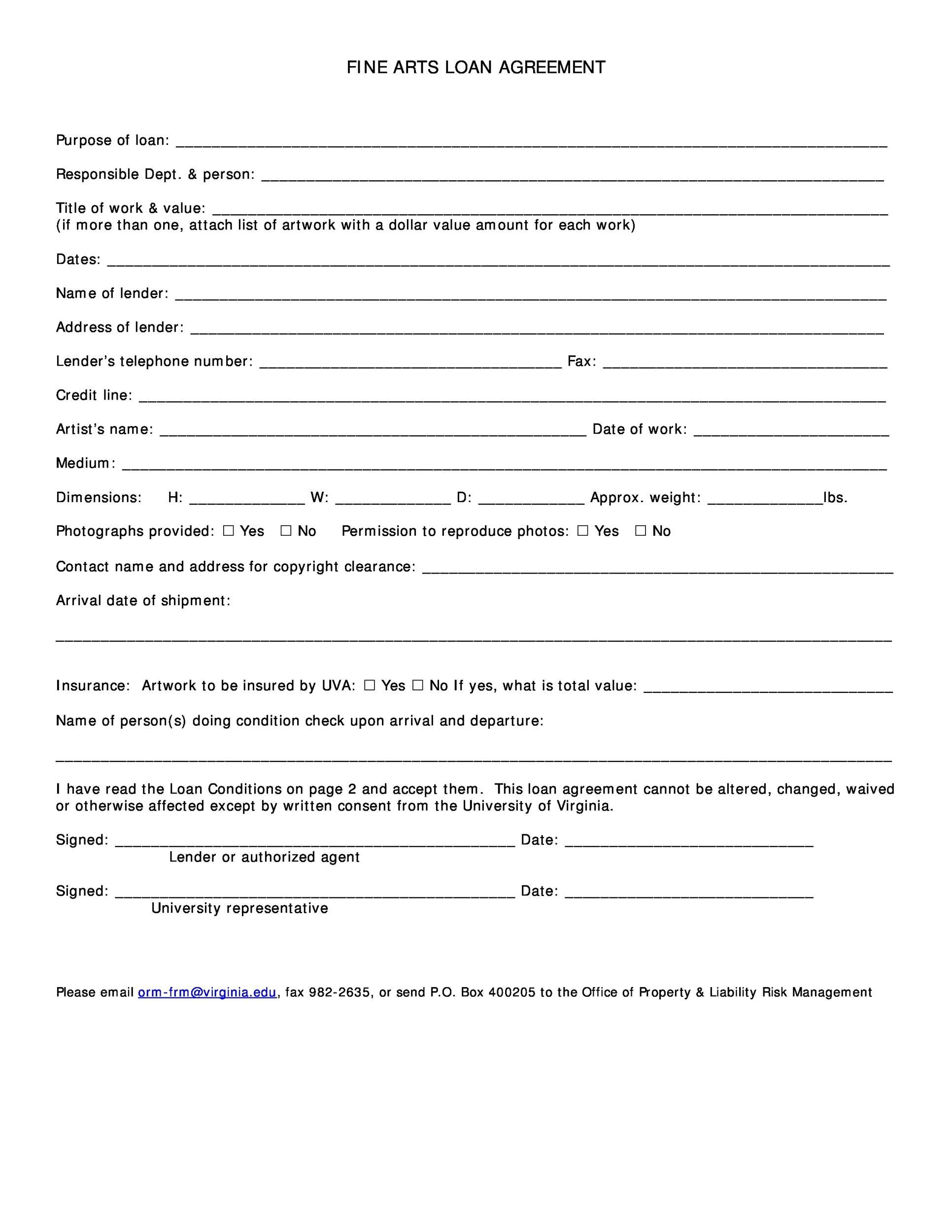 40+ Simple Loan Agreement Templates [Free] ᐅ Templatelab with regard to Free Printable Loan Forms