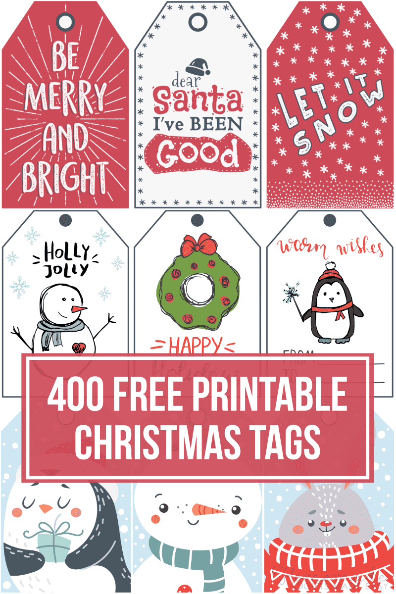400+ Free Printable Christmas Tags For Your Holiday Gifts in Diy Christmas Gift Tags Free Printable