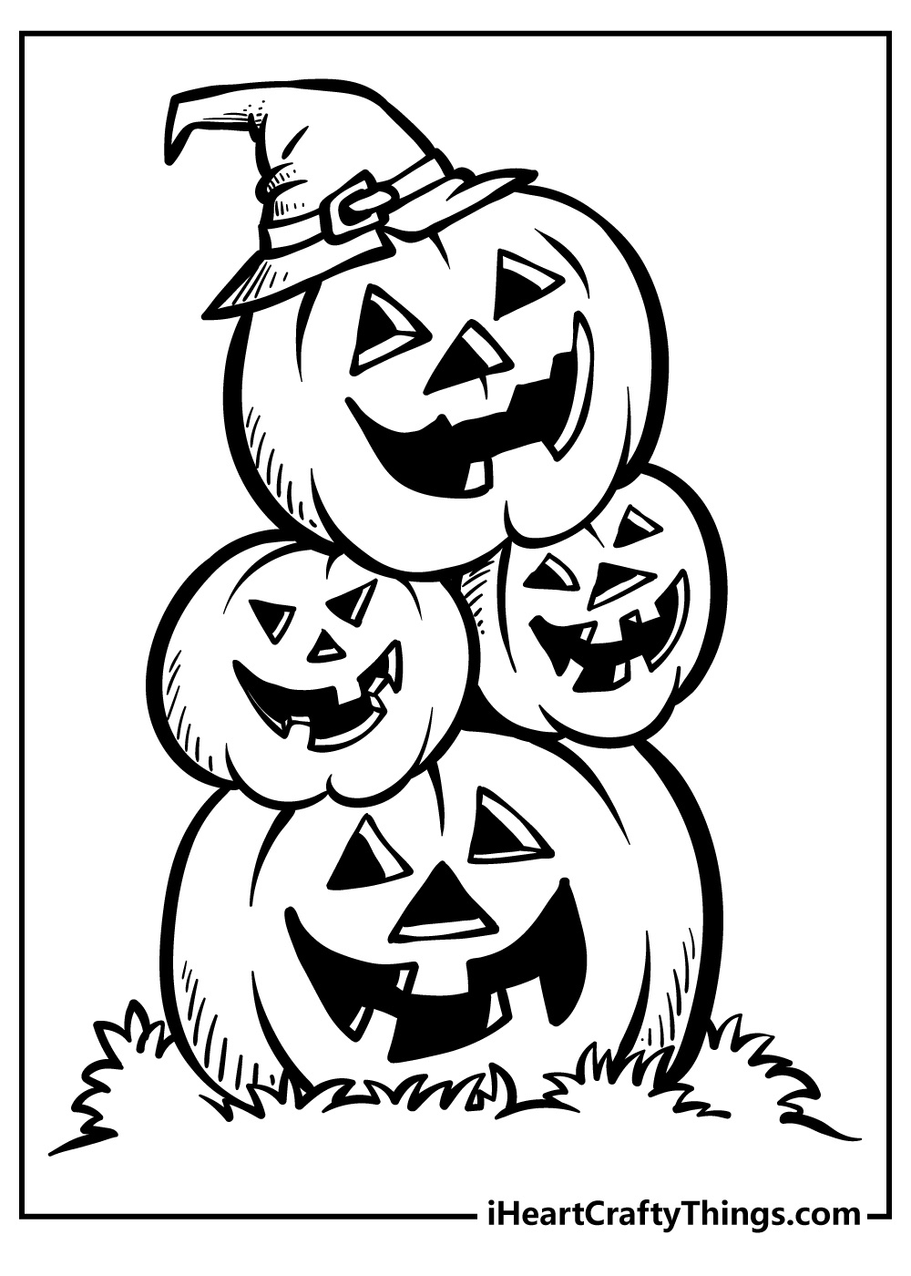 400+ Halloween Coloring Pages: Free Pdf Printables For 2025 within Printable Halloween Cards To Color For Free