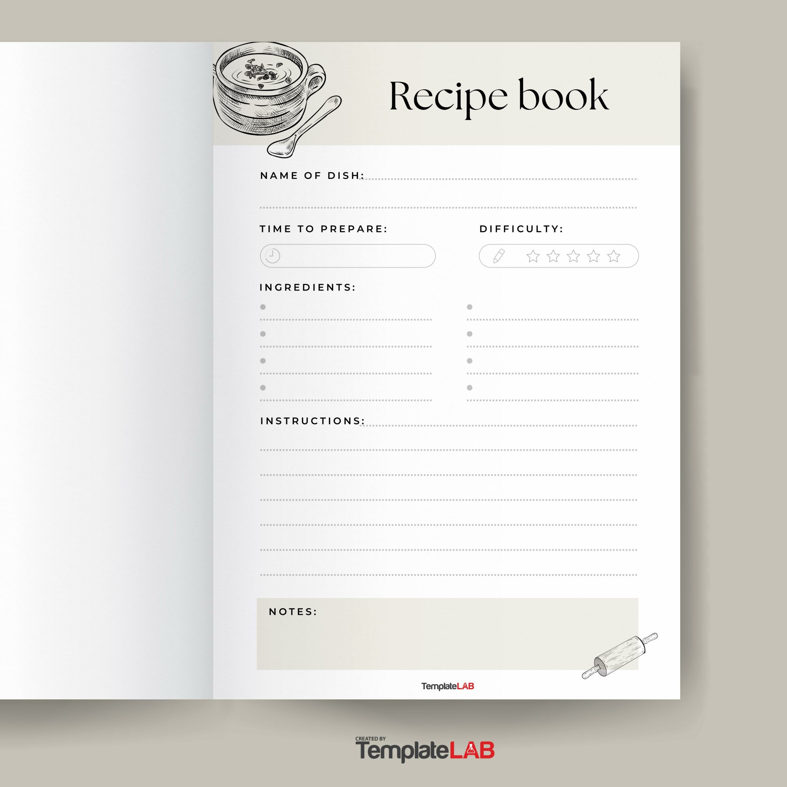 42 Perfect Cookbook Templates [+Recipe Book &amp;amp; Recipe Cards] pertaining to Free Recipe Book Templates Printable
