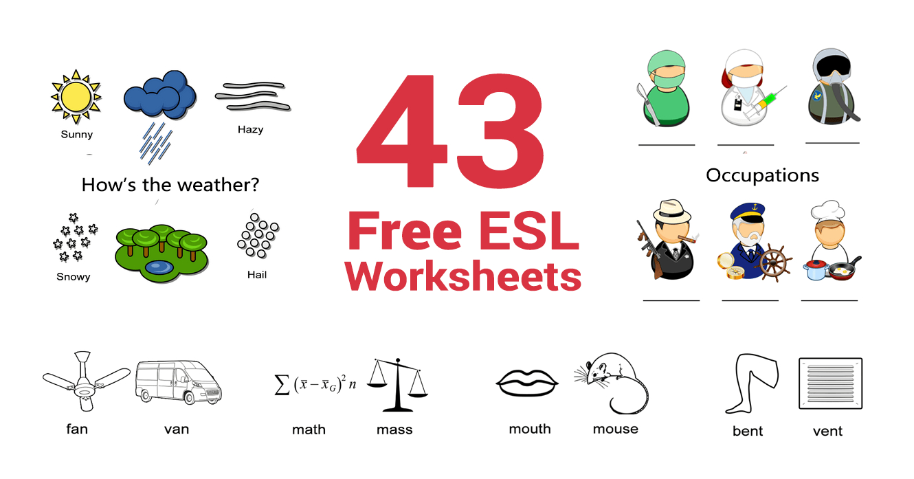 43 Free Esl Worksheets For English Teachers - All Esl pertaining to Free Printable Esl Resources