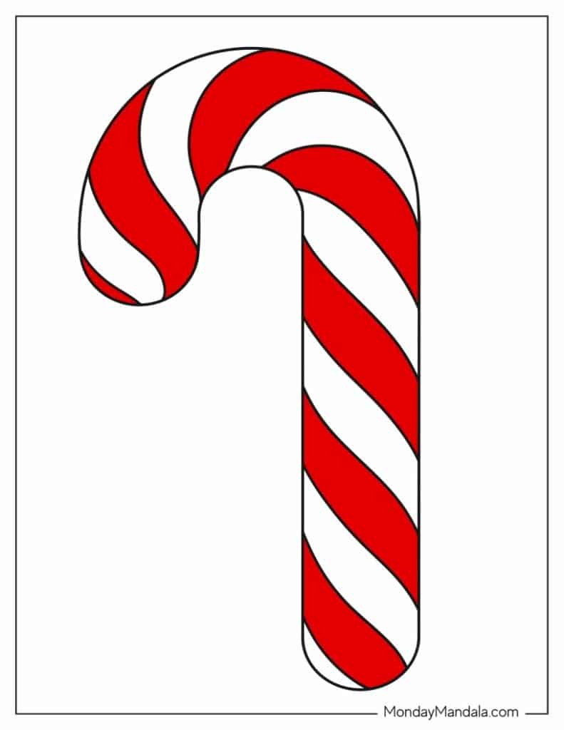 44 Candy Cane Templates (Free Pdf Printables) regarding Free Printable Candy Cane