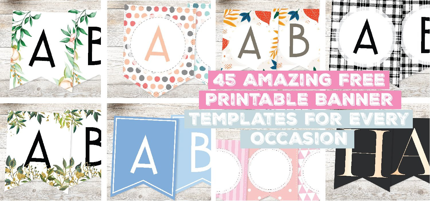45 Amazing Free Printable Banner Templates For Every Occasion intended for Free Printable Banner Maker