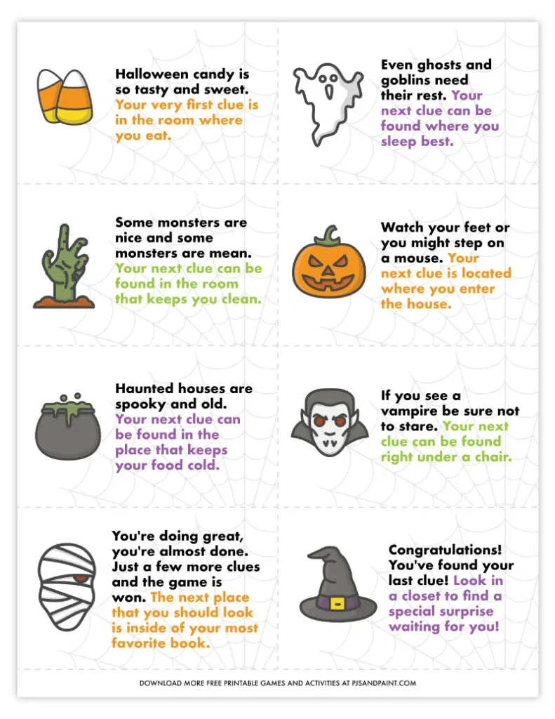 45 Free Printable Halloween Games And Activities - Pjs And Paint with regard to Free Printable Halloween Party Games