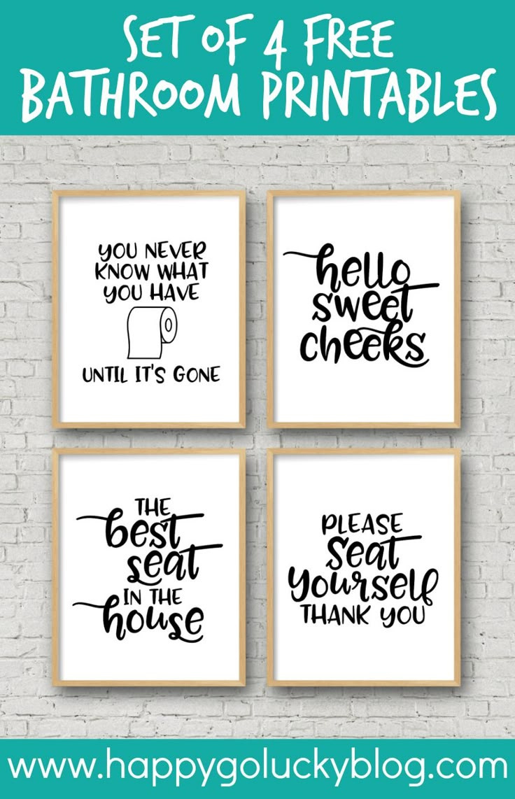 45 Funny Sayings For Bathroom Signs - The Crafty Blog Stalker regarding Free Printable Bathroom Signs