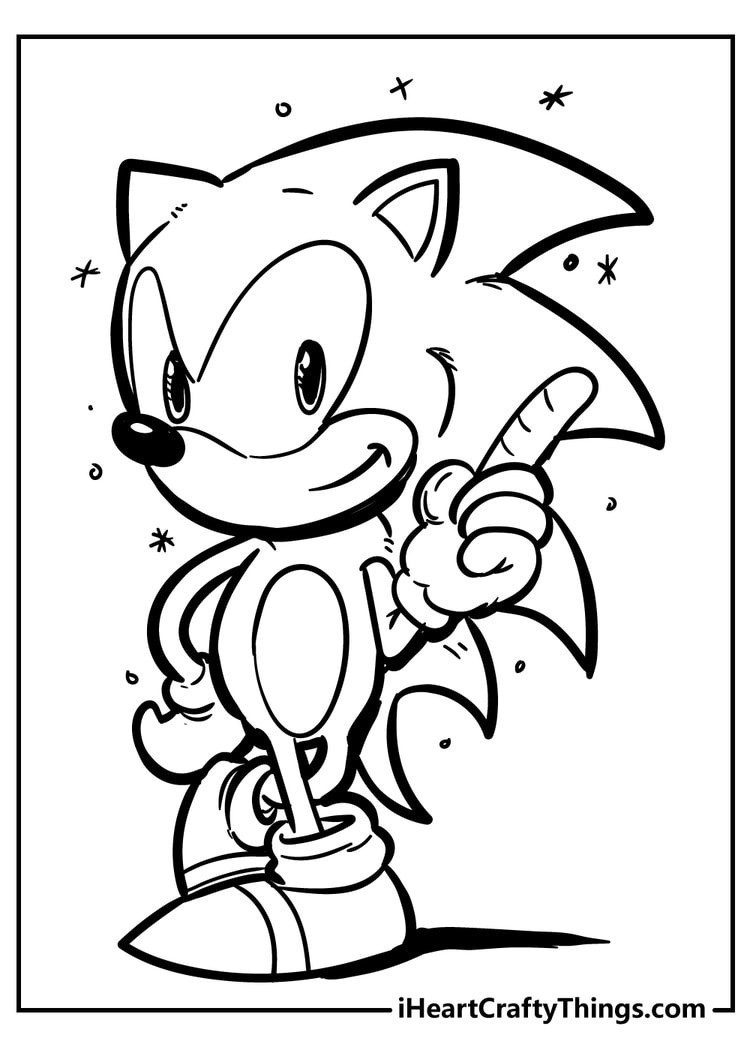 45 Sonic Coloring Pages (100% Free Printable Pdf Sheets) in Sonic Coloring Pages Free Printable