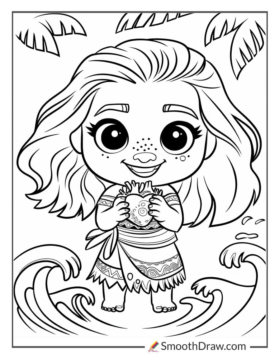 47 Moana Coloring Pages (Free Pdfs) - Smooth Draw in Moana Coloring Pages Free Printable