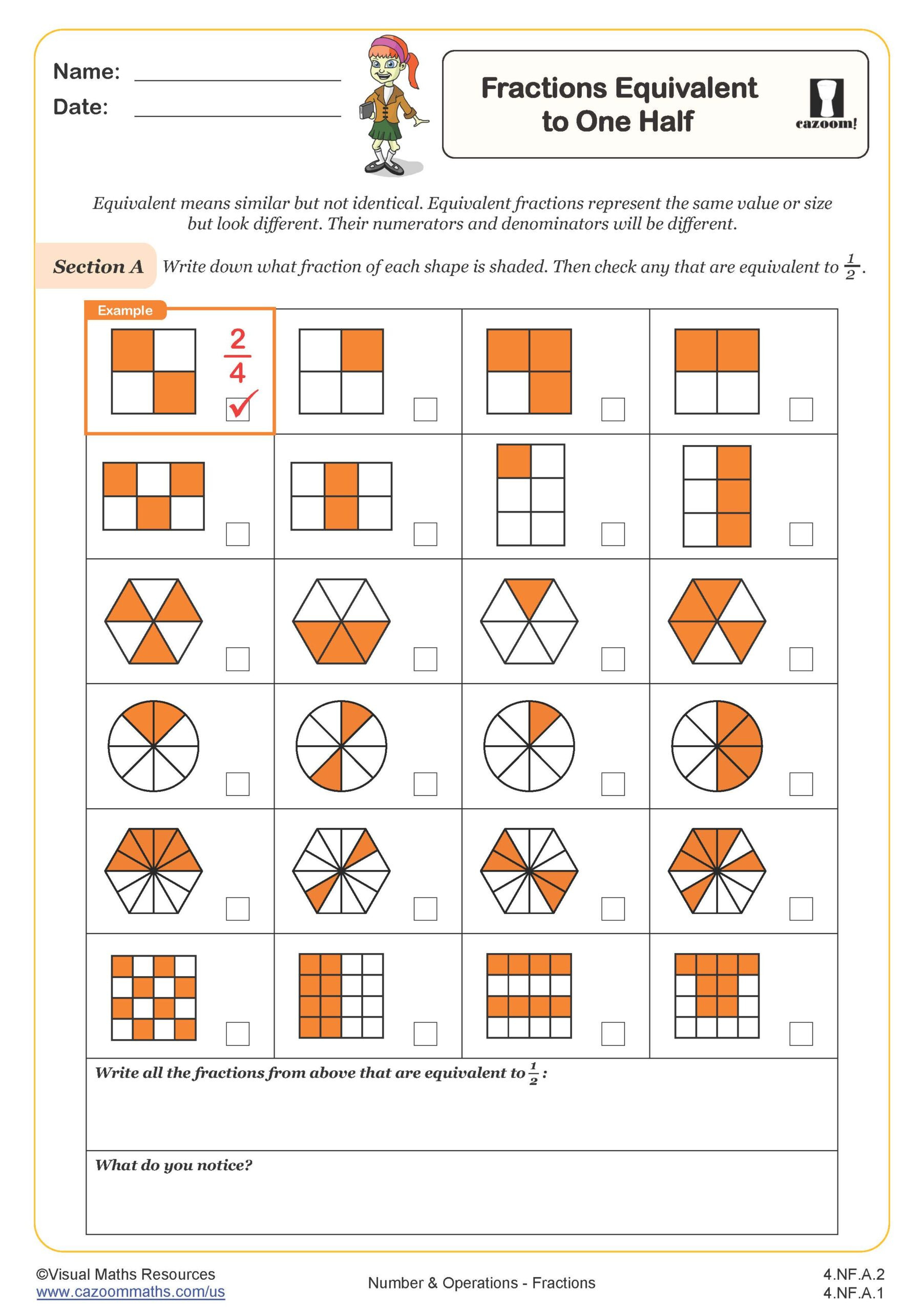 4Th Grade Math Worksheets Pdf | Printable Math Worksheets | Cazoom for Free Printable Worksheets For 4Th Grade