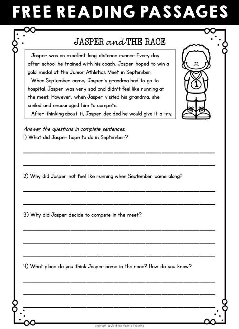 4Th Grade Worksheets Spelling | Free Reading Passages, Reading inside Free Printable Stories For 4Th Graders
