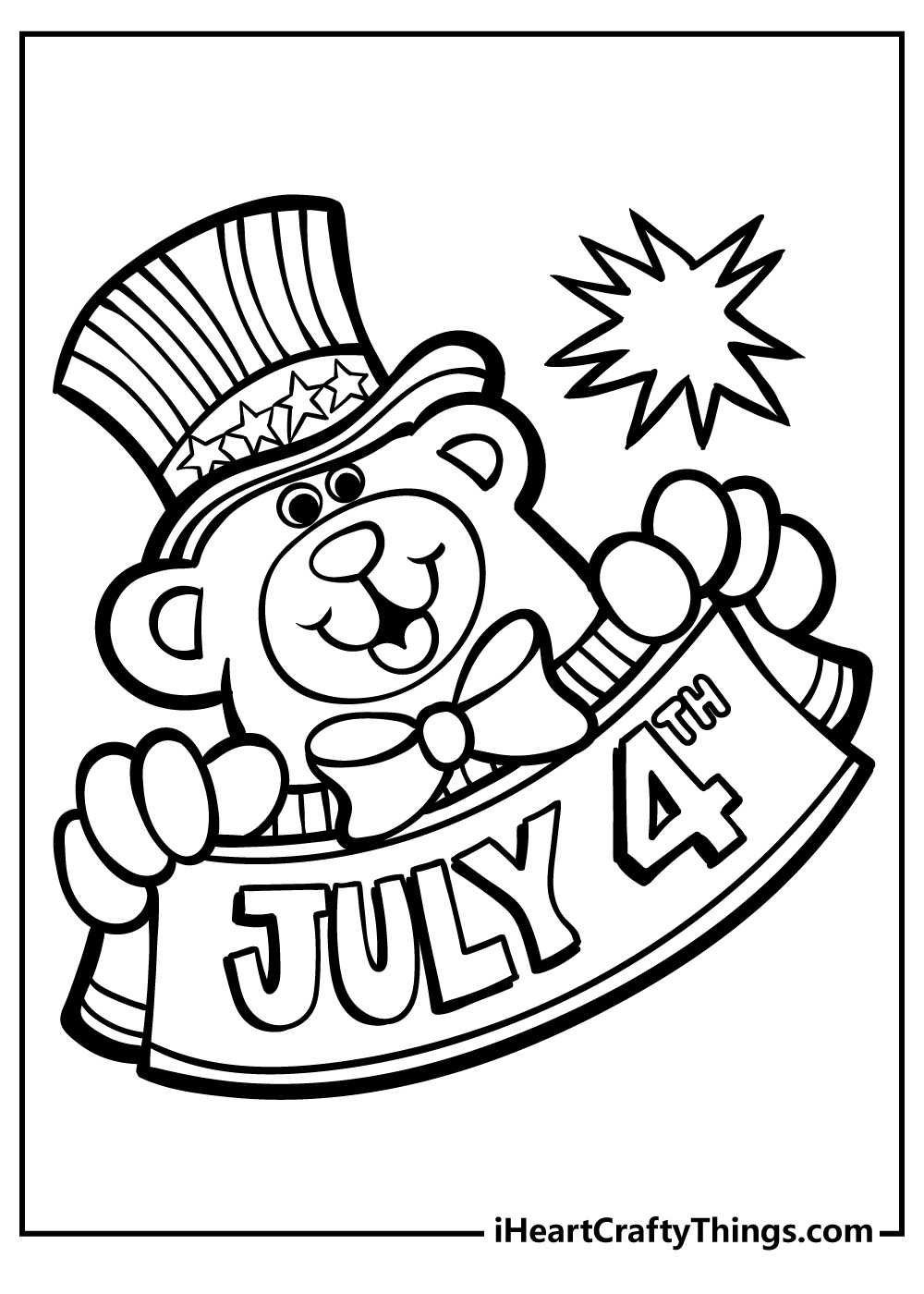 4Th Of July Coloring Pages (100% Free Printables) with regard to Free Printable 4Th Of July Coloring Pages