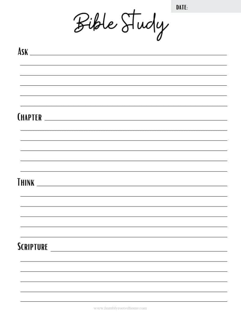 5 Free Printable Bible Study Worksheets For Christian Women! pertaining to Bible Lessons For Adults Free Printable