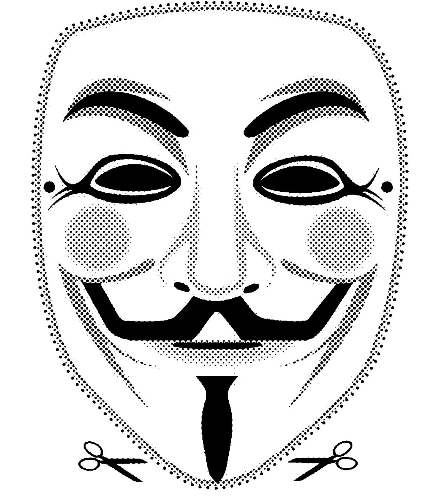 5 High Quality 2D &amp;amp; 3D Printable Vendetta Guy Fawkes Mask Cut Out inside Free Printable Paper Masks
