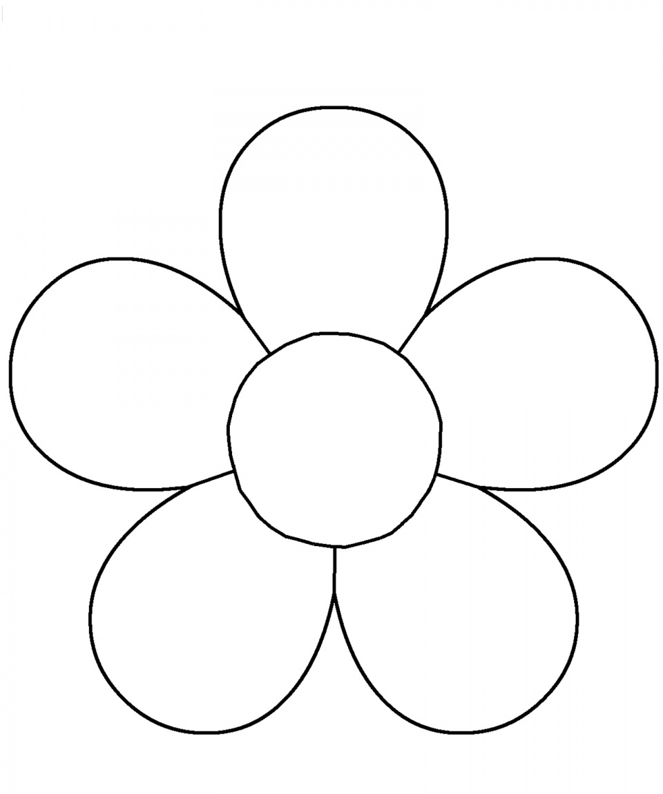5 Petal Flower Template Free Printable (80+ Images In Collection with 5 Petal Flower Template Free Printable