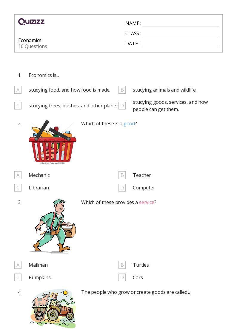 50+ Economics Worksheets For 2Nd Year On Quizizz | Free &Amp in Free Printable Economics Worksheets
