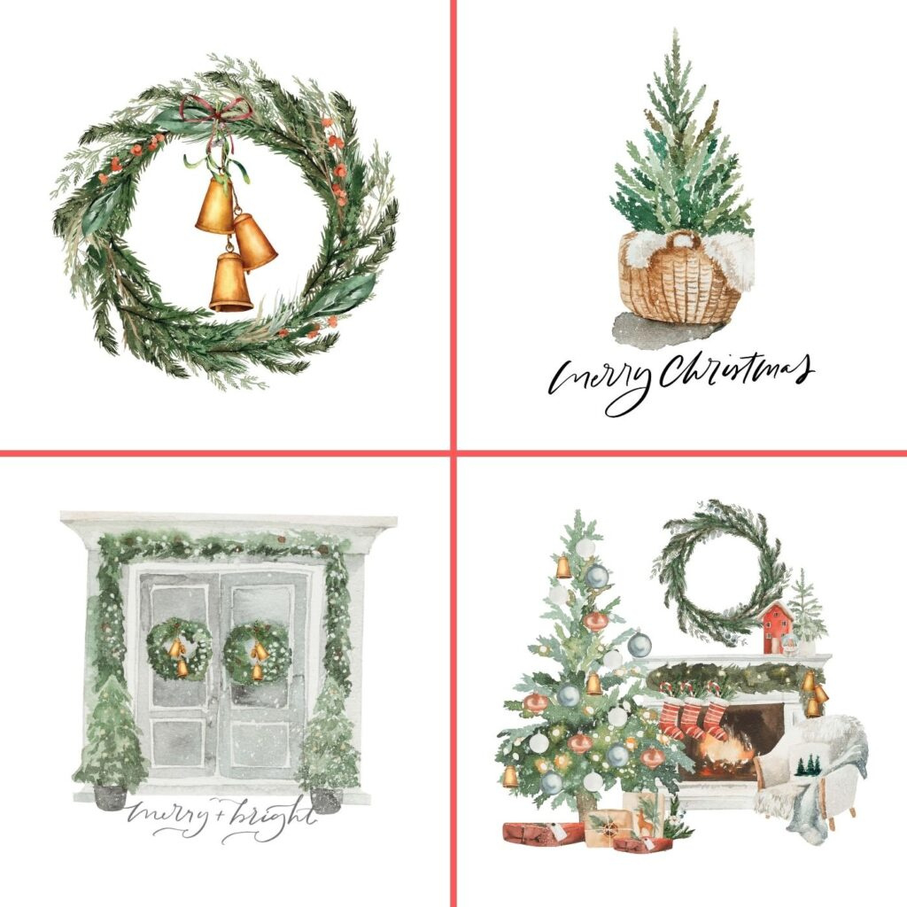 50 Festive Free Christmas Printables For Your Home intended for Free Printable Christmas Art
