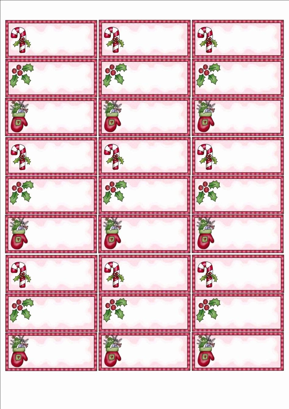 50 Free Christmas Return Address Labels - Worksheets Library throughout Free Printable Christmas Return Address Label Template