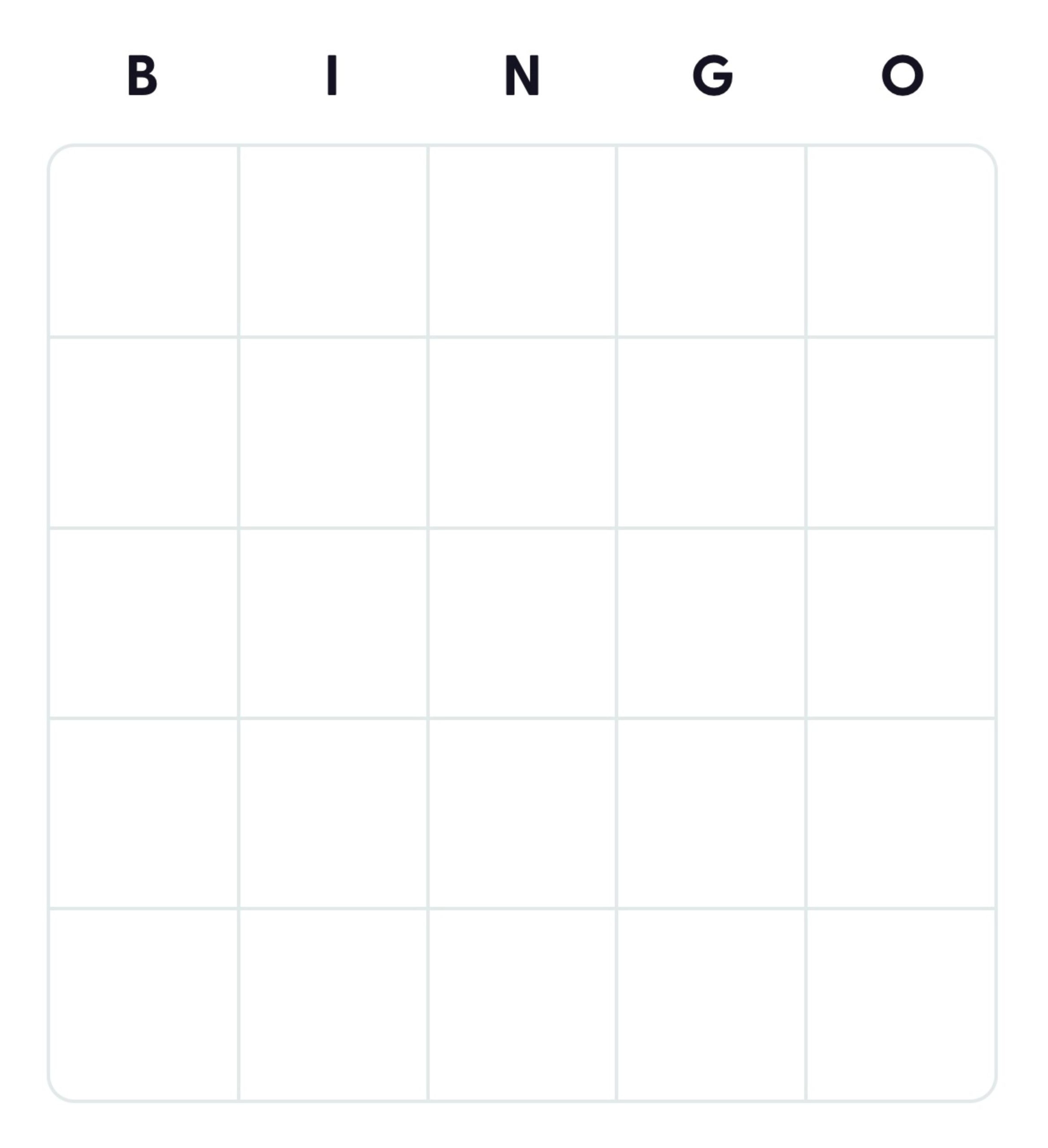 50+ Free Printable Blank Bingo Card Templates - Bingo Card Creator pertaining to Free Printable Blank Bingo Cards