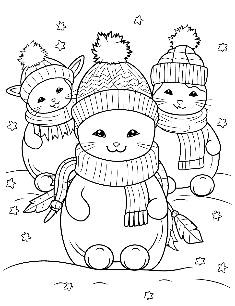 50 Winter Coloring Pages: Free Printable Sheets - Worksheets Library intended for Free Printable Winter Coloring Pages