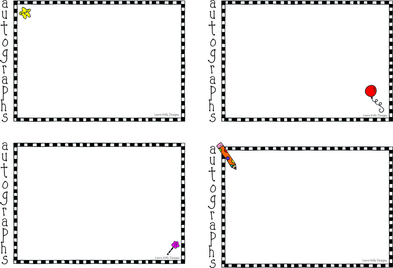 53 Autograph Book Ideas | Autograph Books, Autograph, Kindergarten in Free Printable Autograph Book For Kids