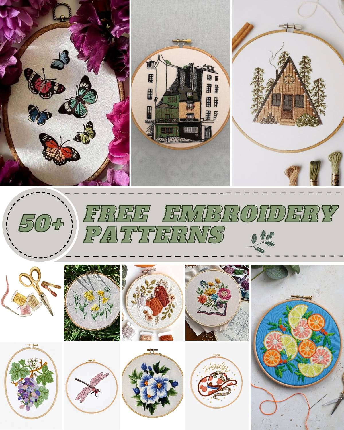 55 Beautiful And Free Embroidery Patterns • Craft Passion regarding Free Printable Embroidery Patterns