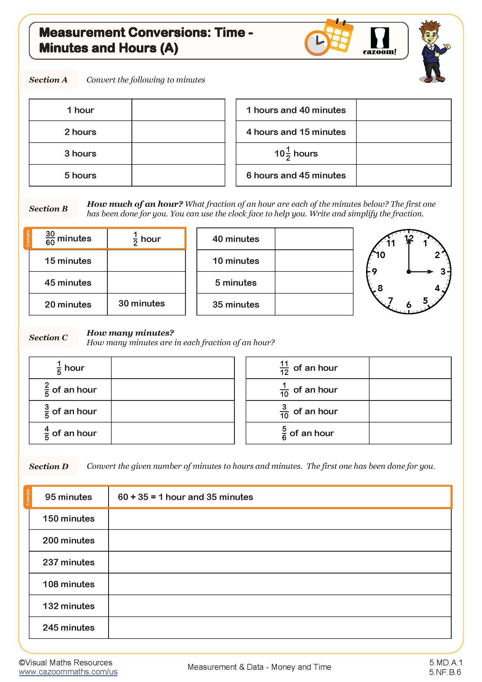 5Th Grade Math Worksheets Pdf | Printable Pdf Worksheets | Cazoom Math in Free Printable Worksheets For 5Th Grade
