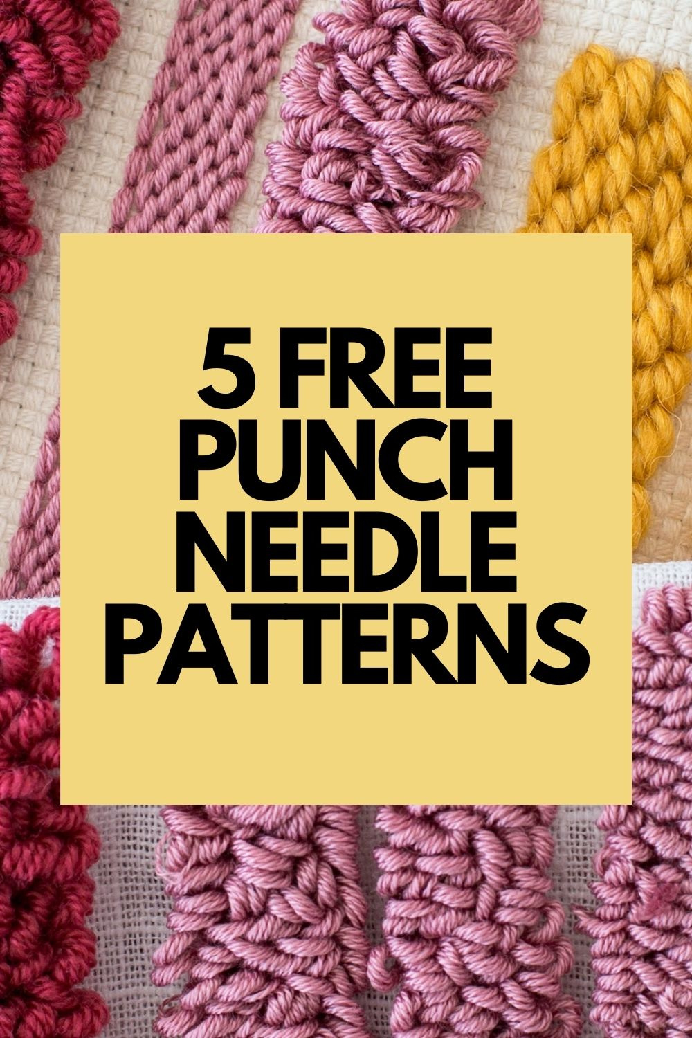 6 Free Printable Punch Needle Patterns - regarding Free Printable Punch Needle Patterns