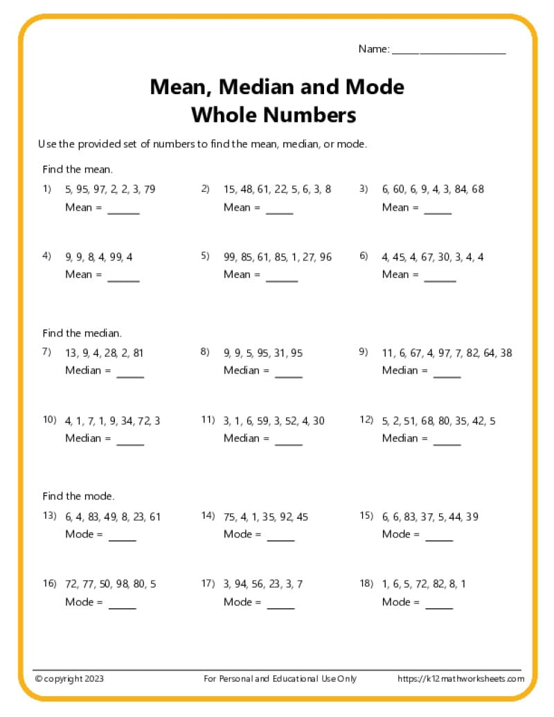 6Th Grade Math Worksheets intended for Free Printable Math Worksheets For 6Th Grade
