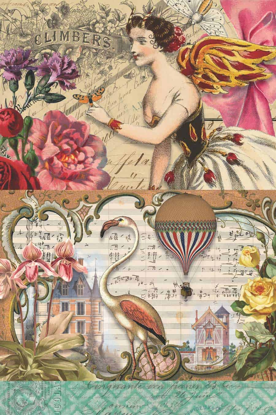 7 Free Creative Collage Sheet Printables For Decoupage Tissue pertaining to Free Printable Decoupage Images