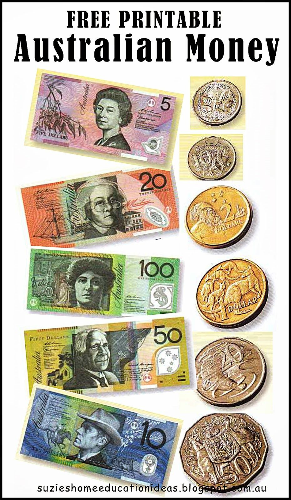 7 Maths-Money Ideas | Australian Money, Money, Australian regarding Free Printable Australian Notes