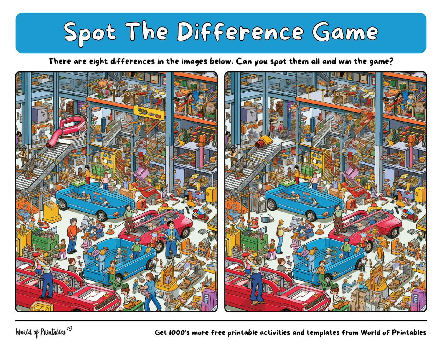 75 Difficult Spot The Difference Games - World Of Printables with regard to Free Printable Spot The Difference Games For Adults