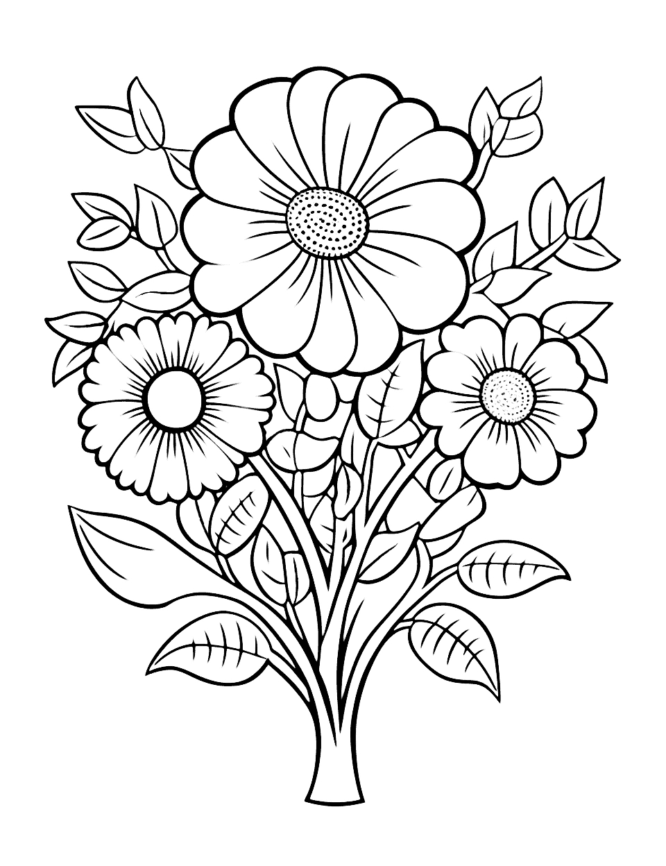 75 Flower Coloring Pages: Free Printable Sheets - Worksheets Library in Free Printable Flowers