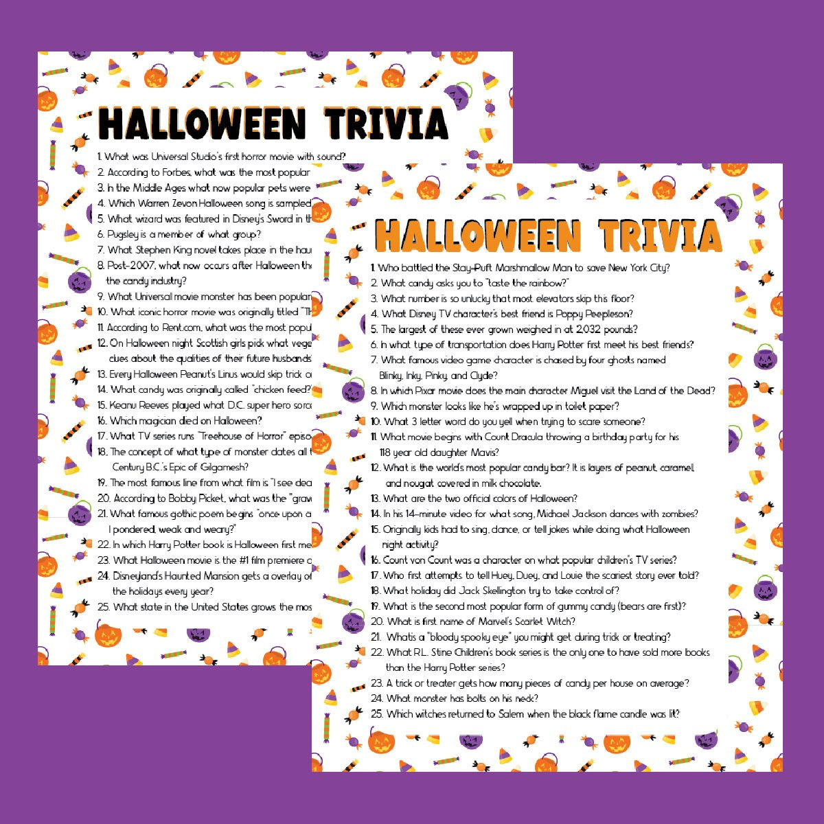 75 Fun Halloween Trivia Questions & Answers (Printable) - Play for Halloween Trivia Questions And Answers Free Printable