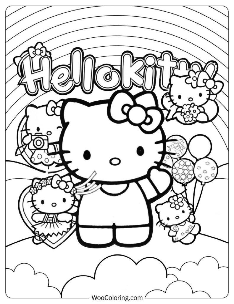 76 Hello Kitty Coloring Pages (Free Pdf To Print) | Woo Coloring regarding Free Printable Hello Kitty Pictures