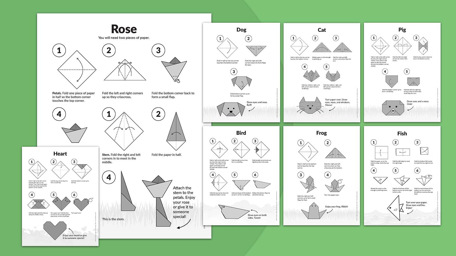 8 Easy Origami Projects For Kids (Free Printable Instructions inside Printable Origami Instructions Free