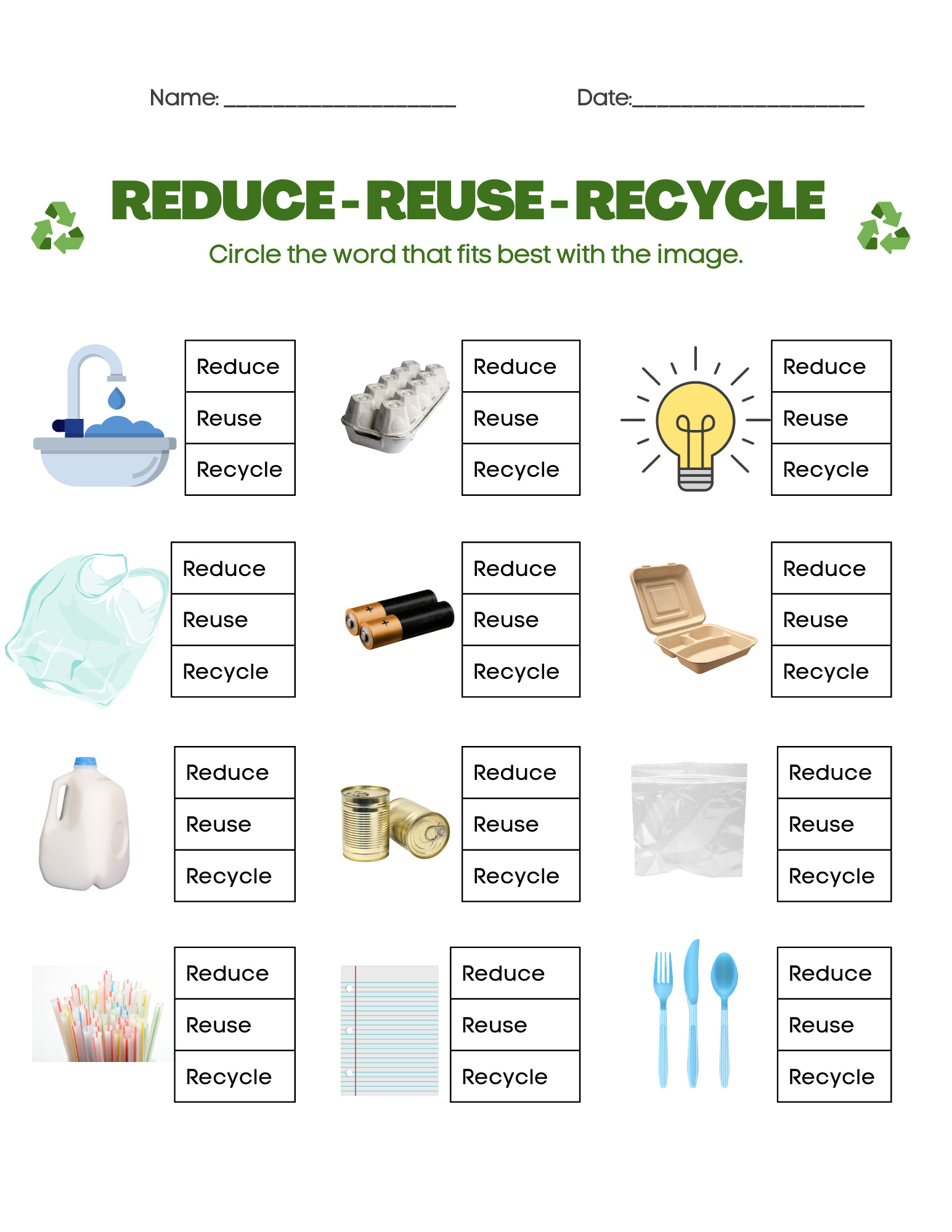 8 Fun Earth Day Free Worksheets And Printables For Kids inside Free Printable Recycling Worksheets