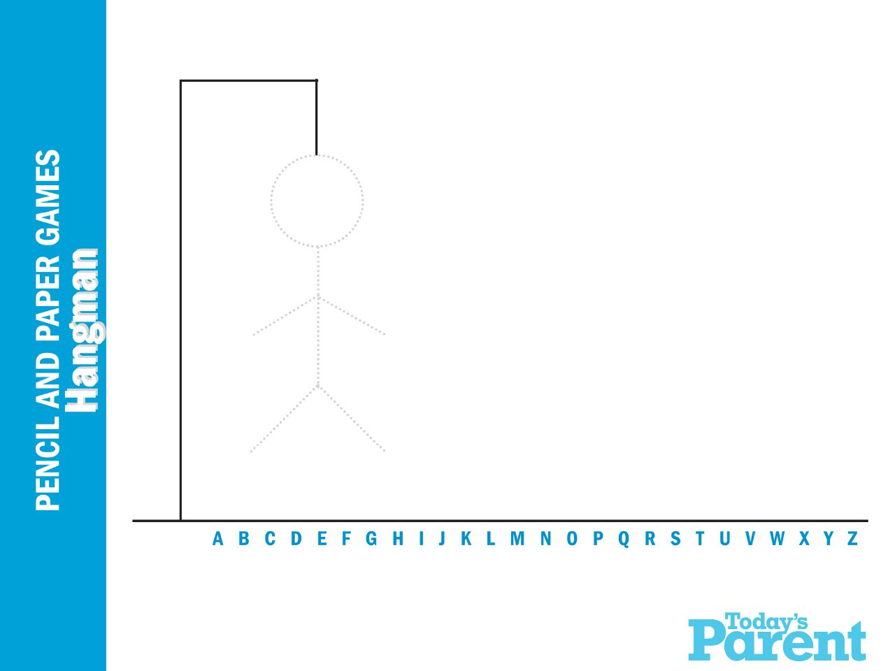 8 Fun Pencil And Paper Games For Kids (+ Printables!) - Today'S Parent for Free Printable Hangman Game