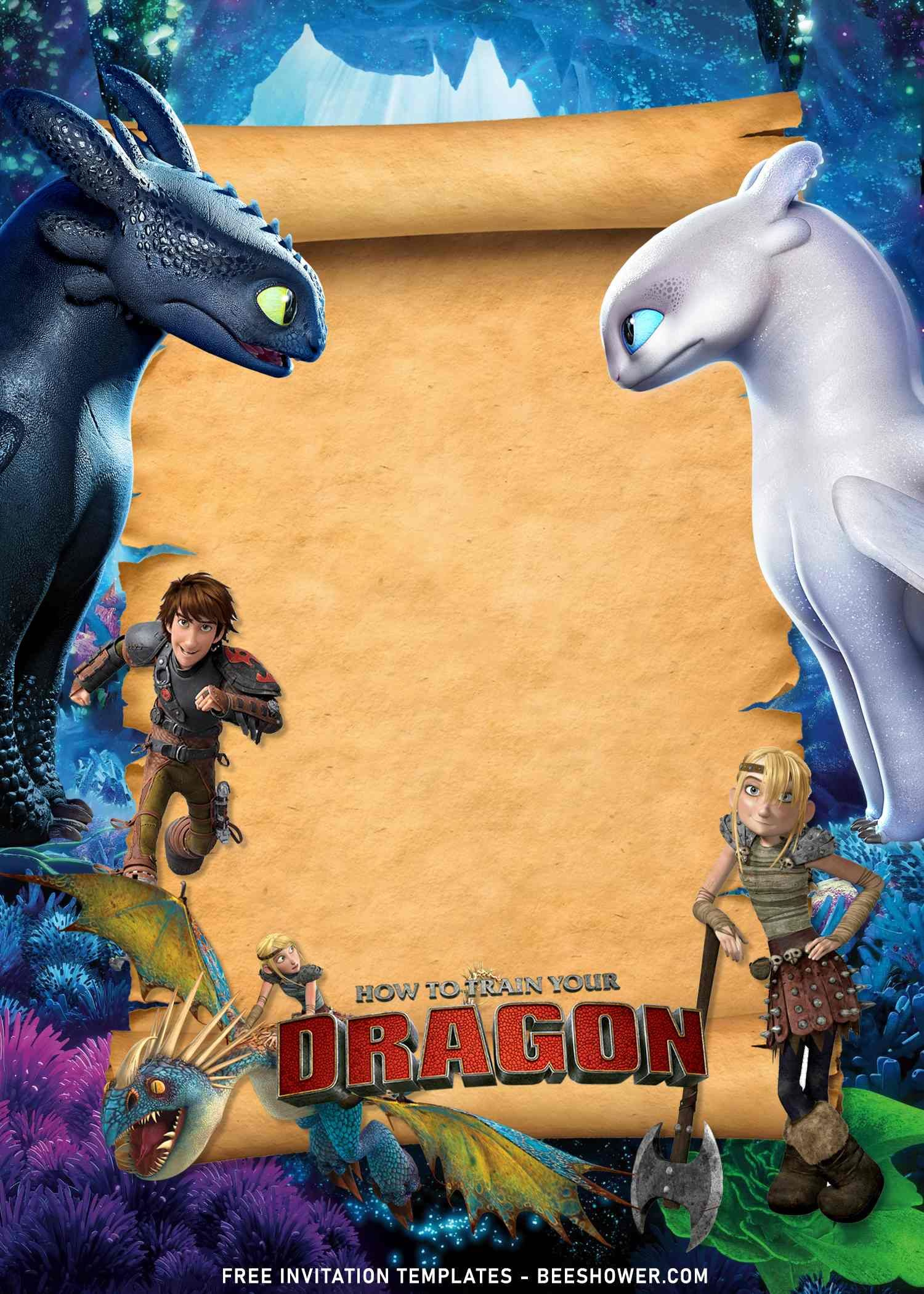 8+ How To Train Your Dragon Birthday Invitation Templates with regard to How To Train Your Dragon Birthday Invitations Printable Free