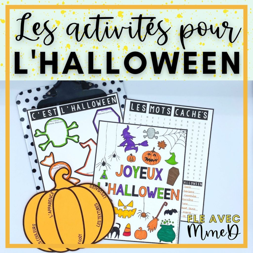 8 Super Awesome French Halloween Activities For The Classroom throughout Free Printable French Halloween Worksheets